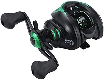 tangyuandain Lightweight Baitcasting Fishing Reel, with19+1 Shielded Stainless Steel Bearings, 17.6Lbs Drag Power, Gear Ratio 9.1:1, Ultra Smooth Baitcaster Reel for Saltwater or Freshwater