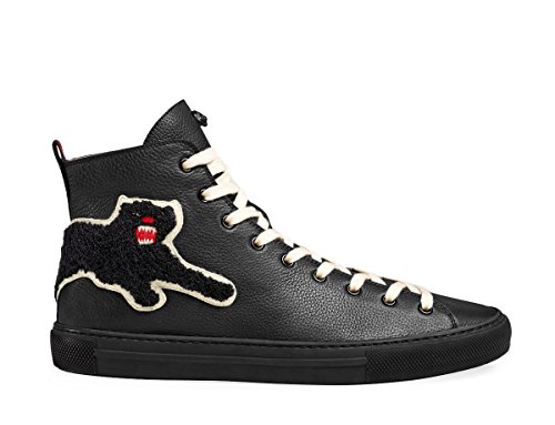 Gucci men s major panther patch leather high top sneake…