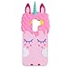 Joyleop Pink Unicorn Case for Samsung Galaxy S9 Cute 3D Cartoon Animal Cover,Kids Girls Cool Fun Soft Silicone Gel Rubber Kawaii Character Fashion Unique Cases Protector Shell Skin Samsung S9