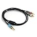 AUX Audio Cable, INNOVAA 3.5mm to RCA (2) Stereo AUX Audio Cable - 25 Feet