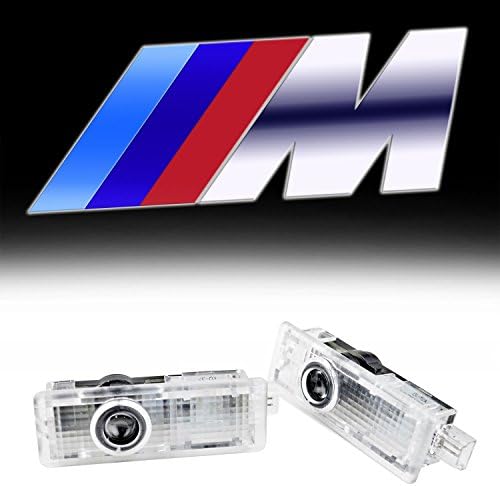 Car Door LED Light Logo HD Projector Easy Installation Low Consumption Shadow Lights 2 Pcs for BMW M Sport Easy Installation