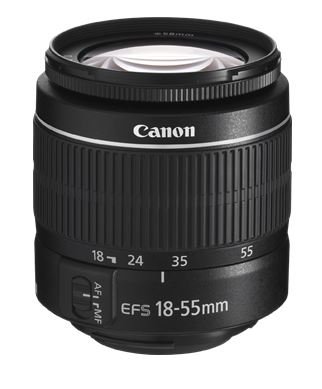 Canon EF-S 18-55mm f/3.5-5.6 III Camera Lens (New In White Box) International Model (No Warranty)