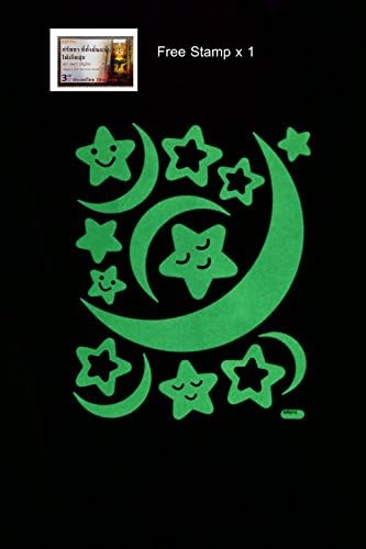 PertidStar Glow In The Dark Stars Wall Stickers Lion for Starry Sky, Perfect For Kids Bedding Room or Birthday Gift ,Beautiful Wall Ceiling Decals Perfect For Baby Nursery Bedroom Decor,Set61