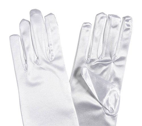 Gravity Threads Satin Opera Gloves Above the Elbow 14.7 inches White