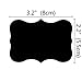 ThxToms 100 Chalkboard Labels, High-Class Waterproof and Rewritable Stickers for Jars, Folders Classification, 3.2
