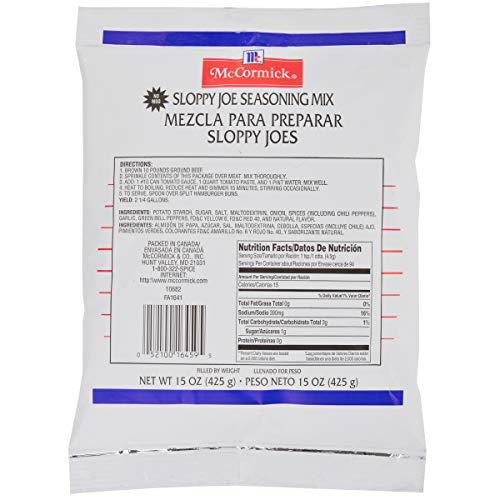 McCormick Culinary Sloppy Joe Seasoning Mix, 15 oz Pricepulse