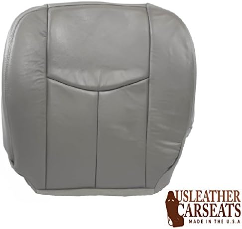 Chevy Tahoe Suburban Driver Bottom Replacement Leather Seat Cover Cover Gray