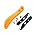 DIAOSnx 3-Inch Utility Hooked Knife Steel Blade Golf Club Grip Hook Blade Knife (2pcs Blade, 1pc Knife Handle)