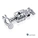 LimoStudio Heavy Duty Grip Head for Light Stand Tripod, Multi Functional Chrome, Extension Boom Arm, Swivel Head Clamp Backet Adapter, Reflector Holder for Photo Lighting Equipment, AGG1717