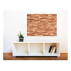 Removable Wall Sticker/Wall Mural - Seamless Brick Wall | Creative Window View Home Decor/Wall Decor - 24"x32"