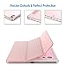 JETech Case for iPad Pro 12.9-Inch (2020/2018 Model, 4th/3rd Generation) with Pencil Holder, Support 2nd Pencil Charging, Slim Tablet Cover with Soft TPU Back, Auto Wake/Sleep (Rose Gold)
