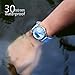 AIKURIO Women Ladies Wrist Watch Waterproof Quartz Watch with Crystal Dial Clock Leather for Female Luxury Fashion Business Classic (Light Blue)