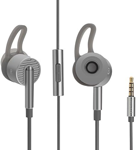 BACH-AUDIO-EM05, In- Ear Hearphones, Earbuds with Mic and 3.5mm Gilded plug ,Acoustic Noise Cancelling, Deep bass and Stereo . Compatible with Android, Iphone and Miui HiFi earbuds