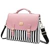 LOVEVOOK Computer Bags for Women, Laptop Bag 14 Inch, Laptop Case with Trolley Sleeve, Pink Messenger Bag, Super Cute…
