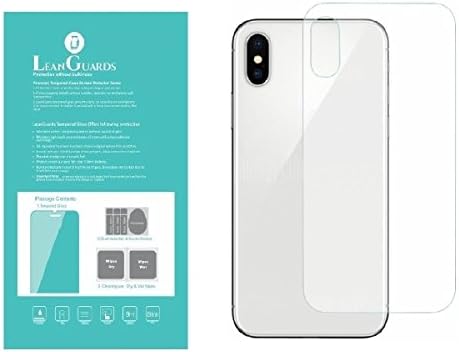 LeanGuards Tempered Glass Screen Protector for iPhone X Back Made of Japan Asahi Bubble Free Glass