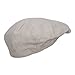 e4Hats.com Men's Linen Summer Ivy Cap - Beige M/L