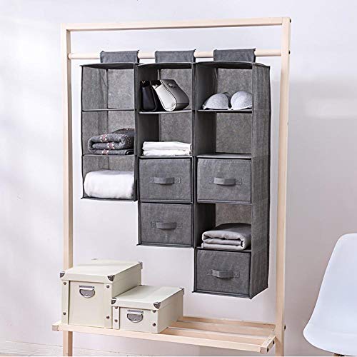 Blue Stones Household Creative Hanging Organizer Drawer Box Holder Cloth Underwear Bra Women Towels Storage Supplies Wardrobe Closet Case - Thumbnail 3