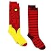 Iron Man Womens Novelty Costume 2 pack Knee High Socks (9-11 (Shoe: 4-10), Iron Man Red/Yellow)