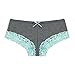 6 Pack: Free to Live Women's Lace Trim Cotton Hipster Panties (Medium),Black, Baby Pink, Charcoal, Ivory, Lavender, Red
