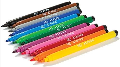 Alpino AR001002 - Pack de 12 rotuladores, colores surtidos: Amazon.es: Oficina y papelería