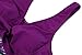 wantdo Women's One Piece Swimsuit with Skirt Plus Size Swimwear Cover Up Purple 18/20 Plus