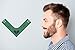 Aberlite Beard Shaper - Flexible Hands-Free Neckline Guide - Beard Trimmer Tool - Lineup Stencil Kit (Green, Hair Comb, Men, Beard Wearers)