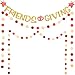 Friendsgiving Gold Banner and Paper Garland Circle Dot Hanging Decorations for Thanksgiving Friends Party Accessories