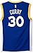 NBA Men's Golden State Warriors Stephen Curry Replica Player Stretch Jersey, Large, Blue