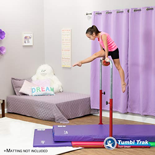 Tumbl Trak Expandable Gymnastics Training Jr Kip Bar, Red