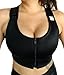Post Surgical Comfort Compression Sports Bra: Black Dragonfly (Large)