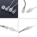Lwind Meteor Shower Rain Lights,Twinkling Romantic Lights for Party, Wedding, Christmas, etc.11.8inch 8 Tubes (White)