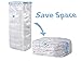 4 Pack Cube Jumbo Vacuum Storage Bags Space Saver Bags, Works with Any Vacuum Cleaner + Double-Zip Seal, Enhance Your Home or Travel Storage Now! (Jumbo Size:39