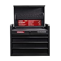 Husky 26 in. 5-Drawer Top Chest in Textured Black