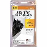 SENTRY Fiproguard Flea and Tick Topical for Dogs, 4-22 lbs, 6 count
