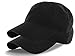 Plain 100% Cotton Hat Men Women Adjustable Baseball Cap (30+ Colors) (2 Pack Black)