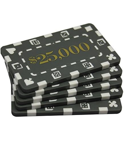 Bullets Playing Cards Plaques De Poker Silvio En Céramique – Lot De 6 Valeurs – Poids Agréable Design Précision – Accessoire Jeu De Poker Luxe