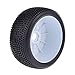 4pcs 17mm Hub Wheel Rims and Tires for 1:8 Off-Road RC Car Buggy White