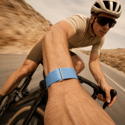 Nylon Band Compatible with Google Fitbit Air, Breathable Replacement Strap with Plastic Buckle, Micro-Adjustable Performance Loop for Screenless Fitness Tracker
