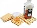 Our brand is Design Studio Labyrinth BCN Set of 4 Miniature Pallet Wood Beverage Drink Coasters, 4.7 x 3.1 x 0.8 inches