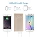 [Upgraded] Poweradd 3.4A Pilot 2GS 10000mAh Dual USB Portable Charger External Battery Pack with High-Speed Charge for iPhone iPad Samsung Galaxy and More - Golden (Apple Cable Not Included)