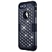 LONTECT iPhone 7 Plus Case, Hybrid Heavy Duty Shockproof Diamond Studded Bling Rhinestone Case with Dual Layer [Hard PC+ Soft Silicone] Impact Protection for Apple iPhone 7 Plus - Black