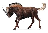 CollectA Wildlife Black Wildebeest Toy Figure - Authentic Hand Painted Model