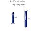 WantsMall Soft Silicone Sport Style Replacement iWatch Strap for Apple Watch Models – 42mm – Royal Blue
