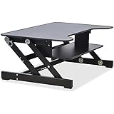 Lorell Sit-to-Stand monitor riser, black