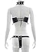 Women Leather restraints Lingerie Bondage restraint BDSM Bare Breast Adjustable Full Body Harness Sex Underwear