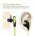 Redlink Sports Wireless Headphones, Sweatproof, In-ear Stereo Earbuds, Premium Sound with Bass, Noise Cancelling for iPhone/iPad /iPod and Android Devices with Mic (Green)