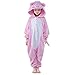 Newcosplay Unisex Children Pink Pig Pyjamas Halloween Costume (8-height 53-55
