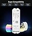 Mi Light RGBW RGBWW W/CW RGBCCT Controller Compatible with Amazon Alexa Voice Control, 2.4G Wireless 15A Led Strip Light WiFi APP Bridge Wireless Control Dimmer