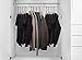 HOUSE DAY Wonder Clothes Hangers 10.5 Inch Metal Magic Hangers Closet Space Saving Hangers Wardrobe Clothing Hanger Oragnizer Heavy Chrome Hangers (4pcs)