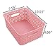 Fiazony Woven Plastic Storage Basket, 10.03